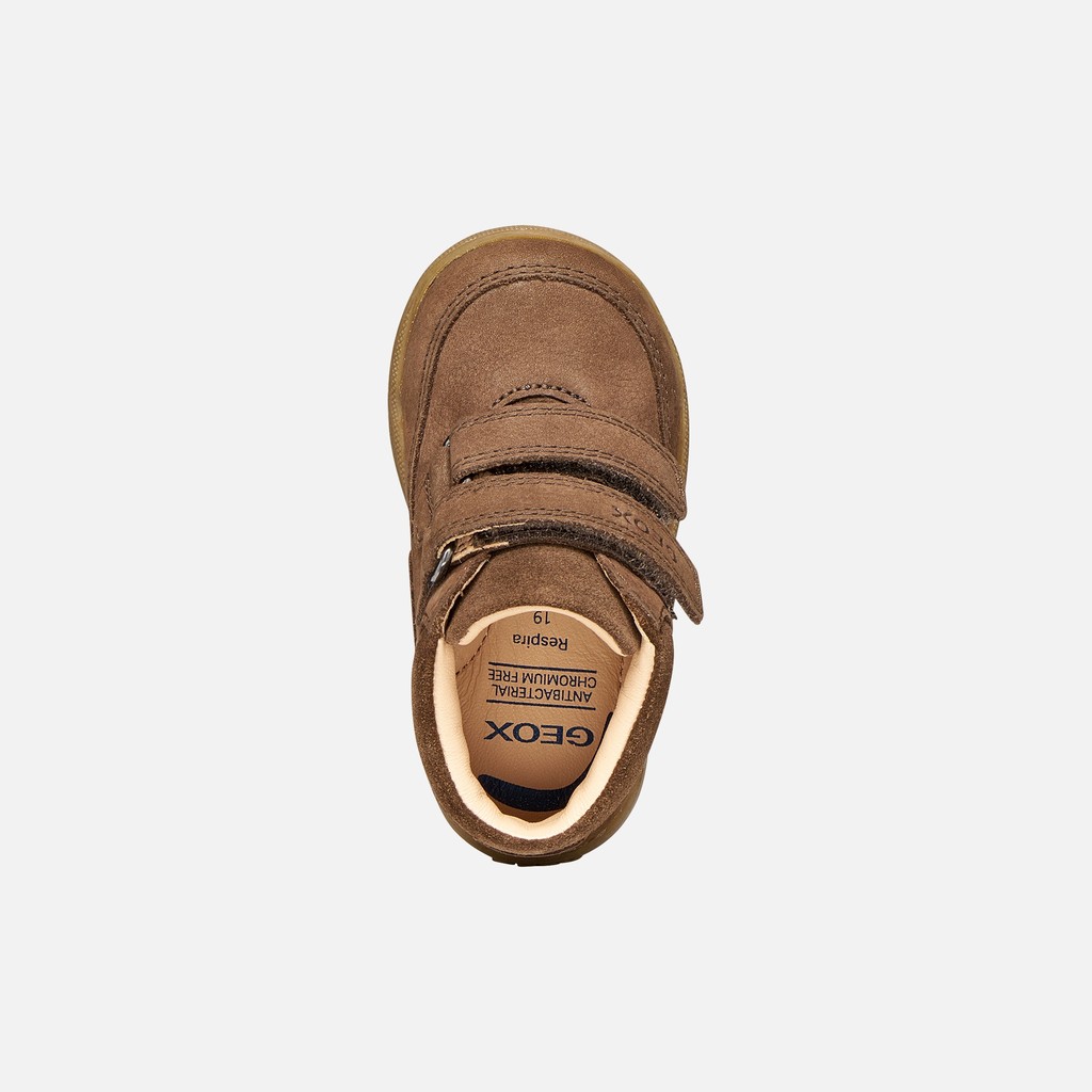 Scarpe primi passi con strappo MACCHIA NEONATO Marrone scuro - image number 5 | GEOX