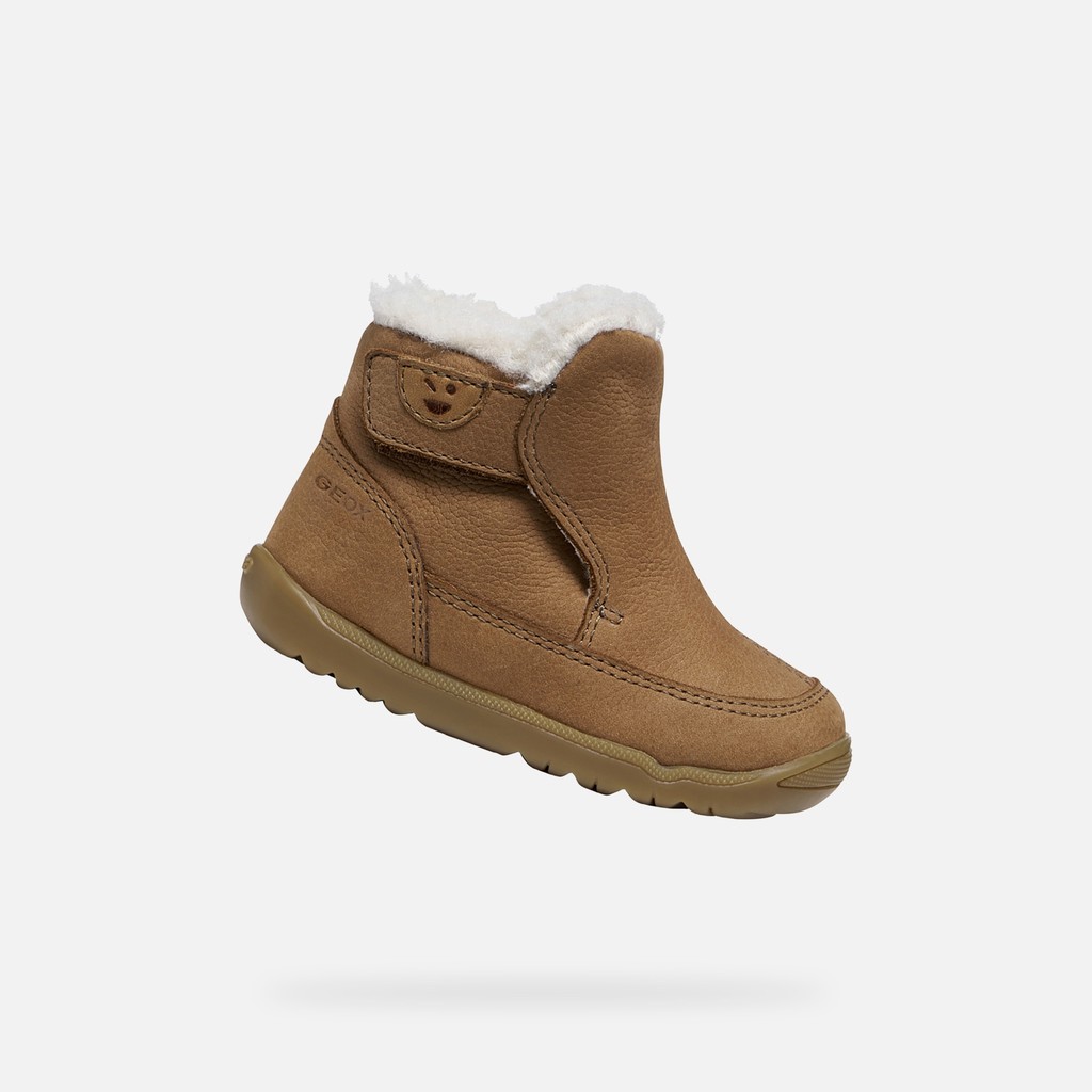 Toddler velcro shoes MACCHIA BABY BOY Tobacco - image number 0 | GEOX