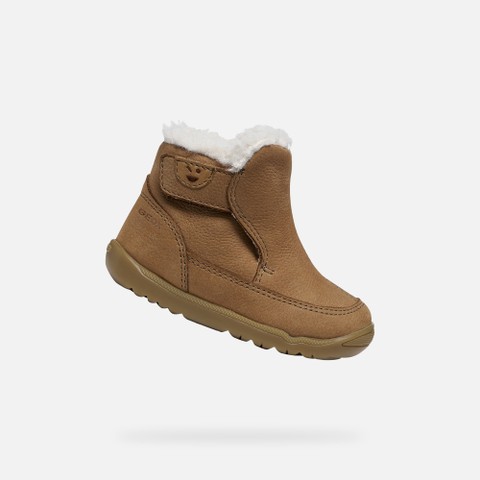 Toddler velcro shoes MACCHIA BABY BOY Tobacco | GEOX