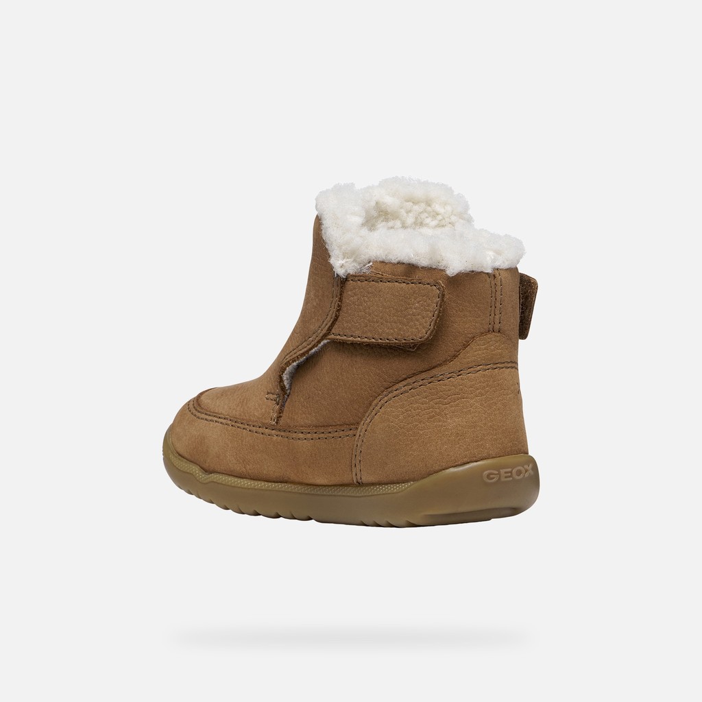 Toddler velcro shoes MACCHIA BABY BOY Tobacco - image number 3 | GEOX