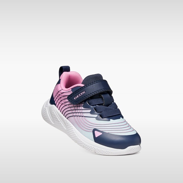 Velcro shoes SPRINTYE TODDLER Aqua/Pink | GEOX