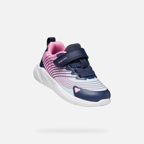 Velcro shoes SPRINTYE TODDLER Aqua/Pink - image number 4 | GEOX
