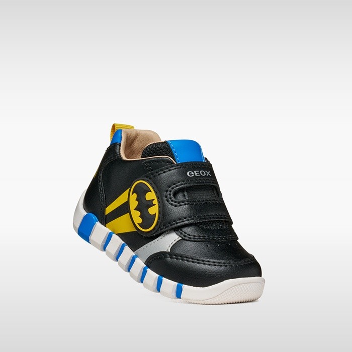 Batman toddler shoes IUPIDOO BABY BOY Black/Yellow | GEOX