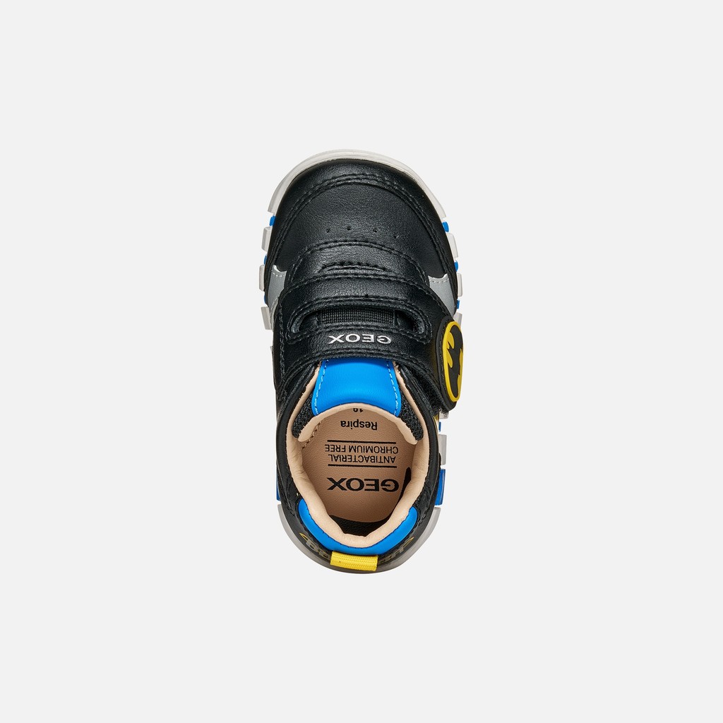 Chaussures premiers pas Batman IUPIDOO B&Eacute;B&Eacute; GAR&Ccedil;ON Noir/Jaune - image number 5 | GEOX