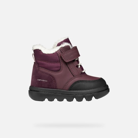 Waterproof ankle boots WILLABOOM ABX TODDLER GIRL Burgundy - image number 1 | GEOX