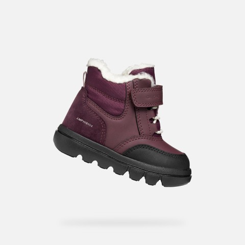 Waterproof ankle boots WILLABOOM ABX TODDLER GIRL Burgundy | GEOX