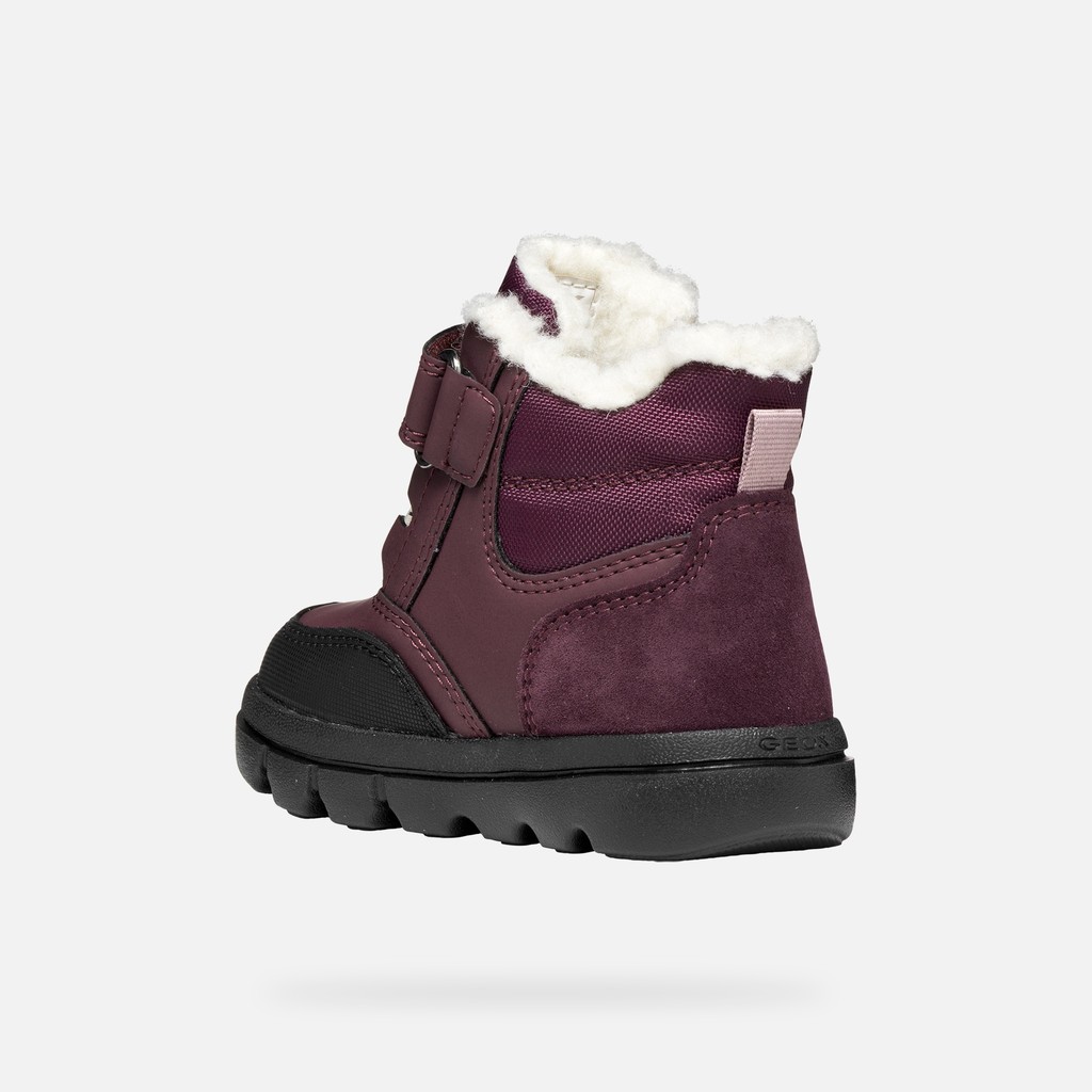 Waterproof ankle boots WILLABOOM ABX TODDLER GIRL Burgundy - image number 3 | GEOX