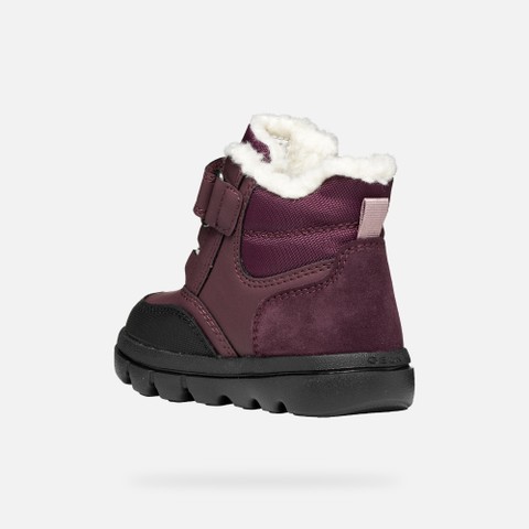 Waterproof ankle boots WILLABOOM ABX TODDLER GIRL Burgundy - image number 3 | GEOX