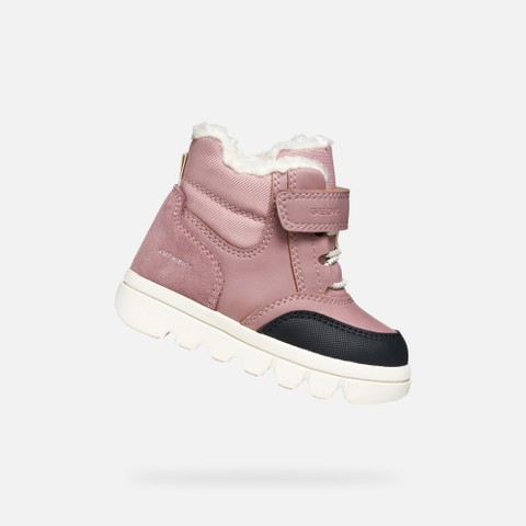 Waterproof ankle boots WILLABOOM ABX TODDLER GIRL Dark Rose | GEOX