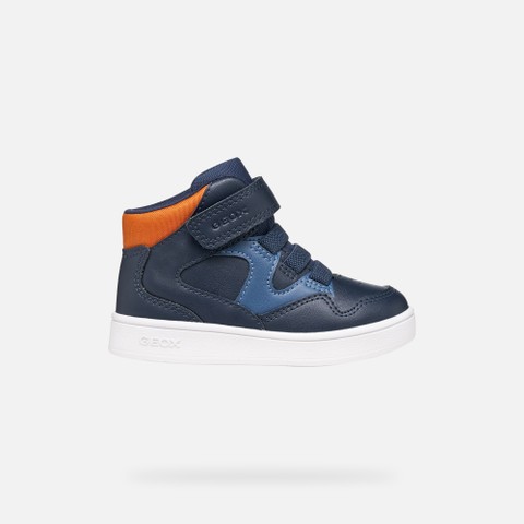 Scarpe con strappo ECLYPER BIMBO Blu navy/Arancione - image number 1 | GEOX