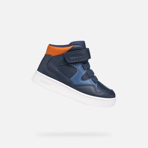 Scarpe con strappo ECLYPER BIMBO Blu navy/Arancione | GEOX