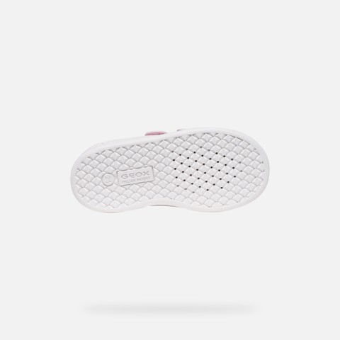 Velcro shoes ECLYPER TODDLER GIRL Optic White/Rose - image number 6 | GEOX