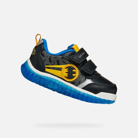 Batman shoes LIGHTYLOO TODDLER BOY Black/Yellow | GEOX