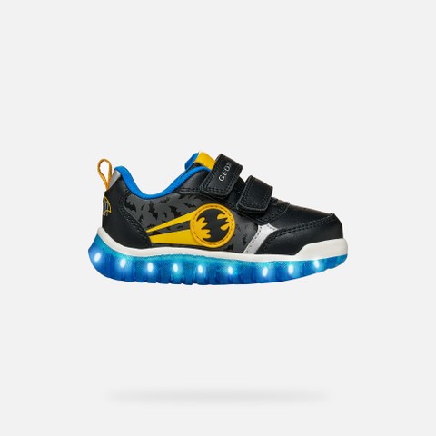 Batman shoes LIGHTYLOO TODDLER BOY Black/Yellow - image number 1 | GEOX