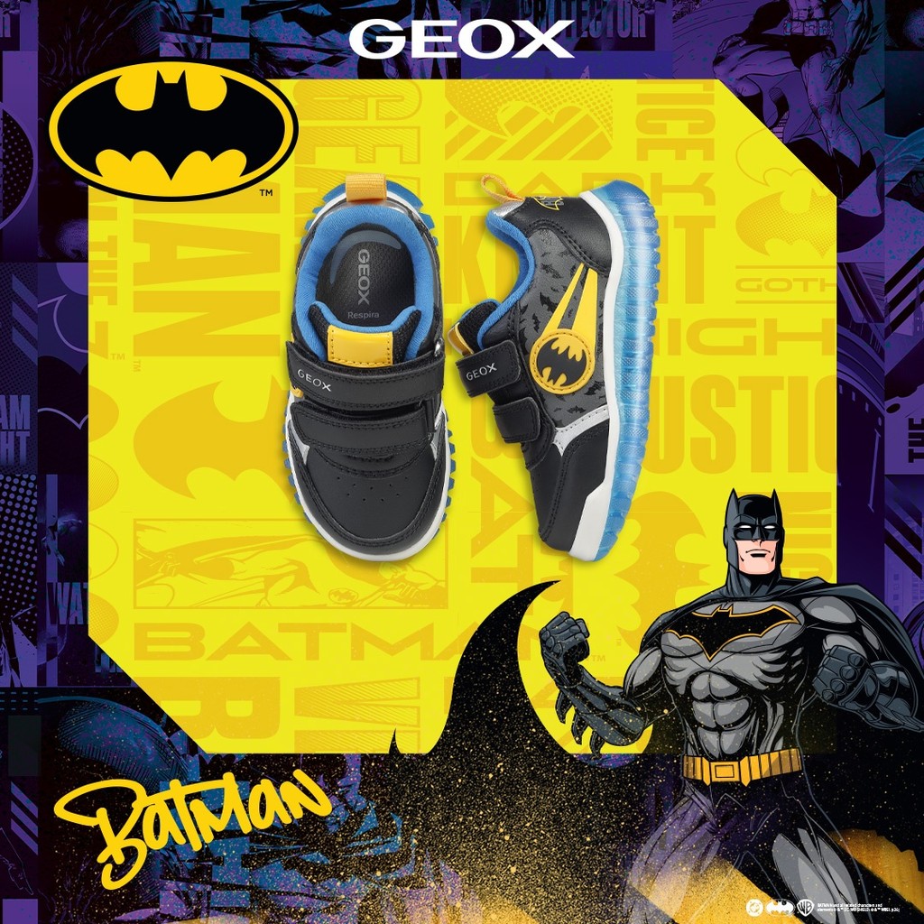 Batman shoes LIGHTYLOO TODDLER BOY Black/Yellow - image number 1 | GEOX