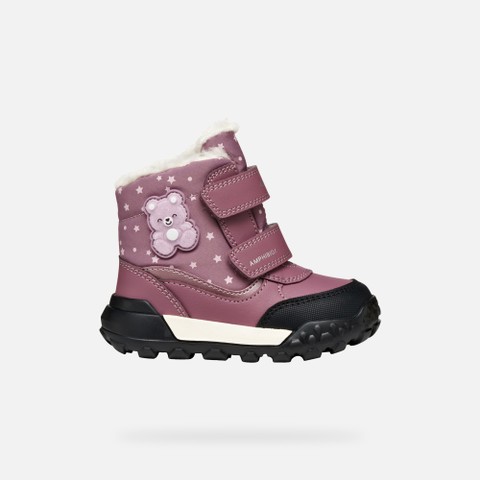 Waterproof ankle boots TREKKYUP ABX TODDLER GIRL Dark Rose - image number 1 | GEOX