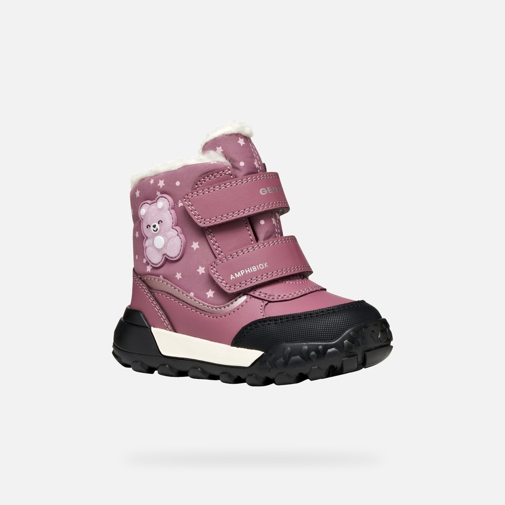 Waterproof ankle boots TREKKYUP ABX TODDLER GIRL Dark Rose - image number 2 | GEOX