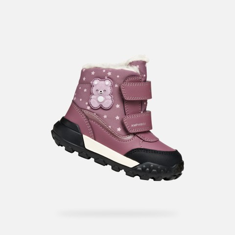 Waterproof ankle boots TREKKYUP ABX TODDLER GIRL Dark Rose - image number 0 | GEOX