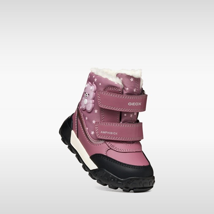 Waterproof ankle boots TREKKYUP ABX TODDLER GIRL Dark Rose | GEOX