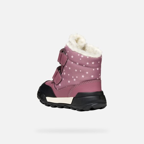 Waterproof ankle boots TREKKYUP ABX TODDLER GIRL Dark Rose - image number 3 | GEOX
