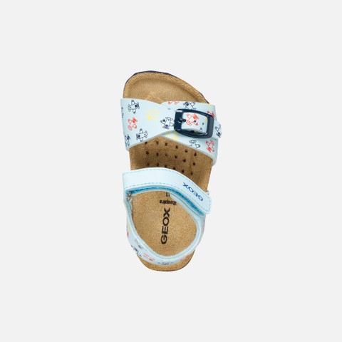 Open sandals SANDAL CHALKI TODDLER BOY Light Blue - image number 5 | GEOX