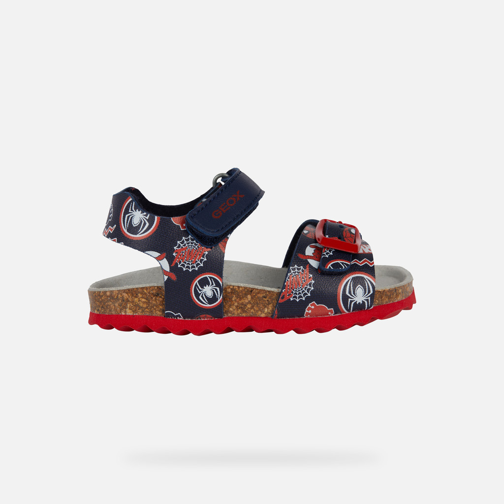 Spider-man SANDAL CHALKI BABY Navy/Dark Red - image number 1 | GEOX