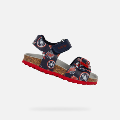 Spider-man SANDAL CHALKI BABY Navy/Dark Red - image number 0 | GEOX