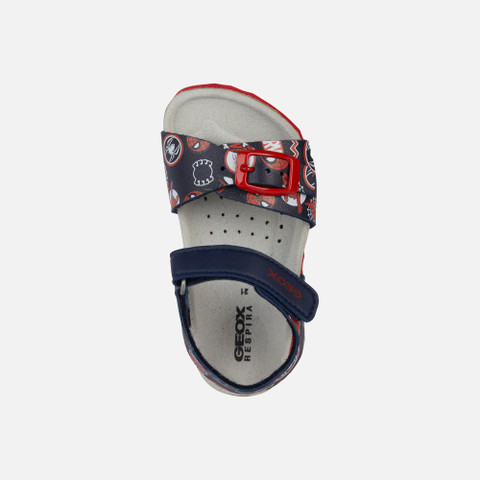 Spider-man SANDAL CHALKI BABY Navy/Dark Red - image number 5 | GEOX