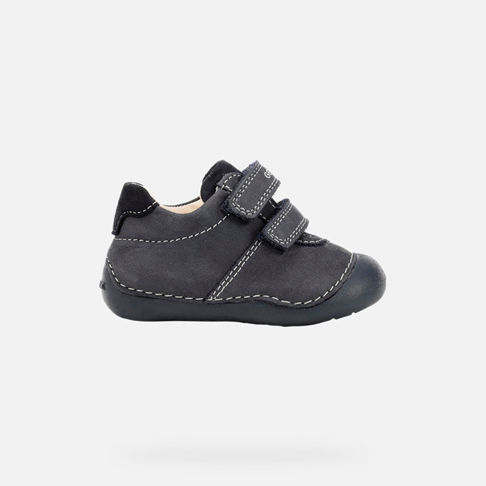 Sneakers with straps TUTIM BABY Navy | GEOX