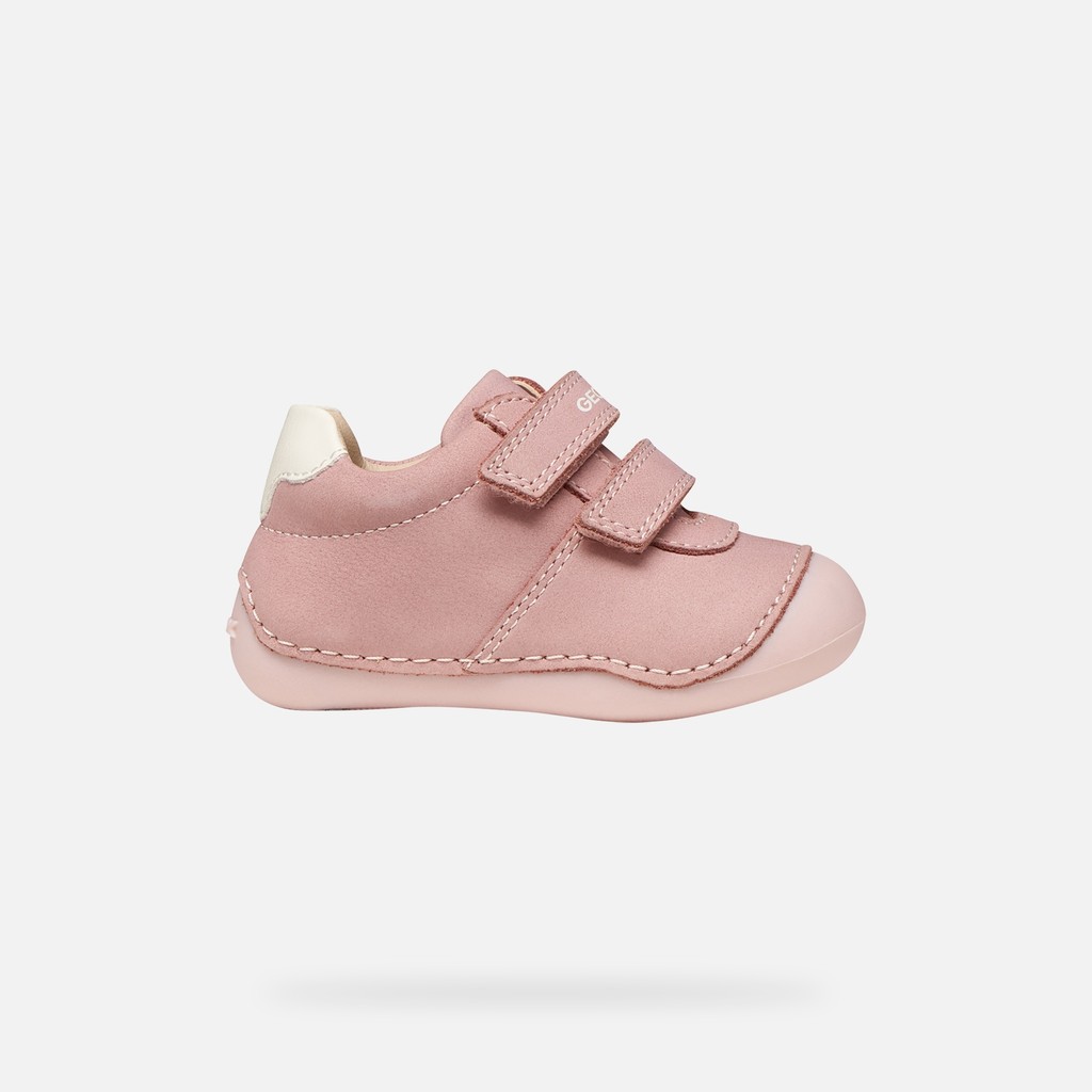 Velcro shoes TUTIM BABY GIRL Old Rose/Off white - image number 1 | GEOX