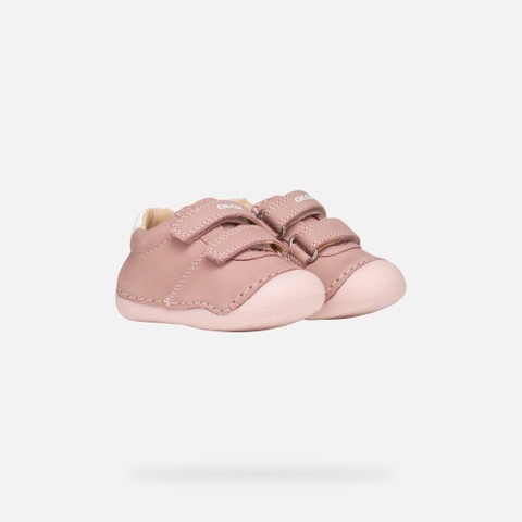 Velcro shoes TUTIM BABY GIRL Old Rose/Off white - image number 7 | GEOX