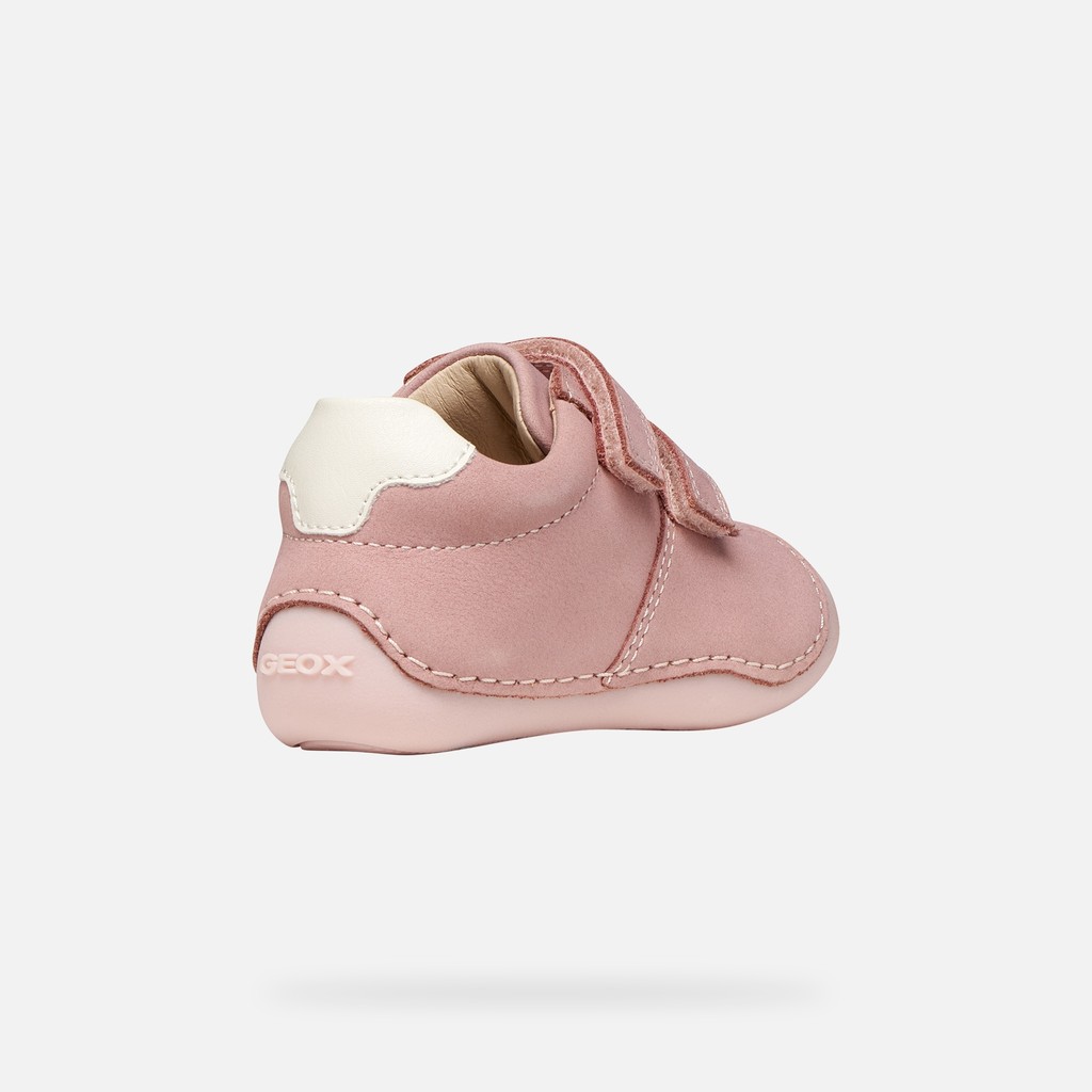 Velcro shoes TUTIM BABY GIRL Old Rose/Off white - image number 4 | GEOX