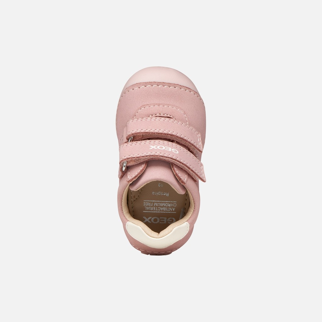 Velcro shoes TUTIM BABY GIRL Old Rose/Off white - image number 5 | GEOX