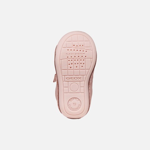 Velcro shoes TUTIM BABY GIRL Old Rose/Off white - image number 6 | GEOX