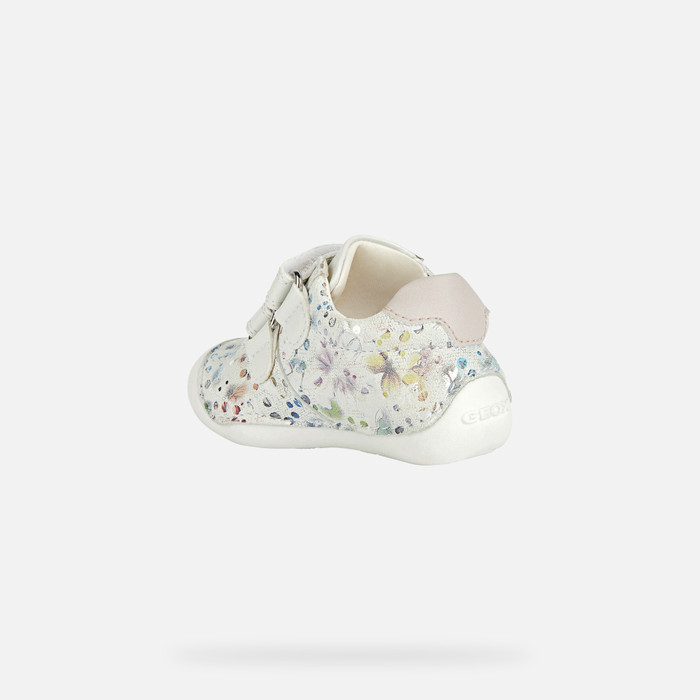 desarrollo de Adjuntar a idioma Geox® TUTIM: Baby Girl's Off White Velcro Shoes | Geox ® Online Store