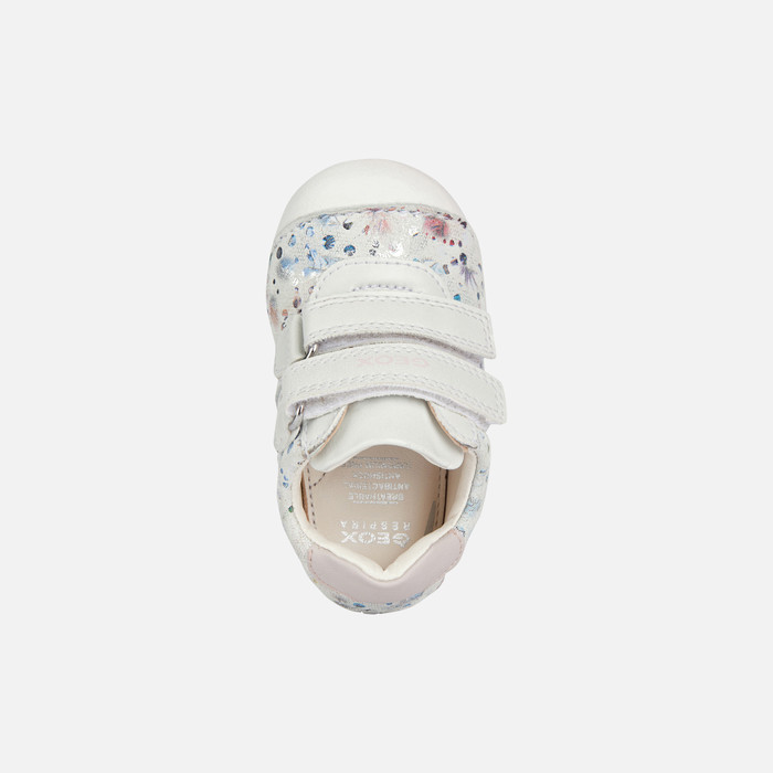 Geox® TUTIM: Baby Girl's Off White Shoes | Geox ® Online Store