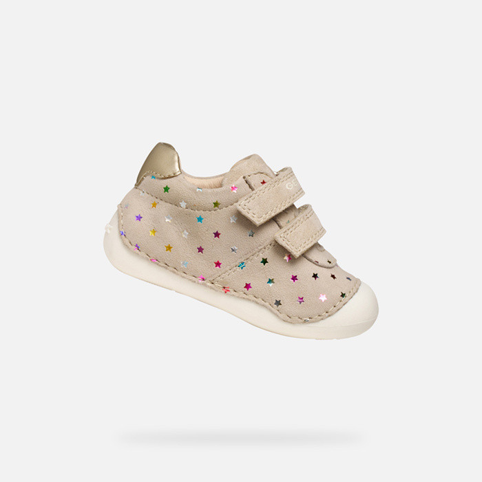 Velcro shoes TUTIM BABY Beige/Light Gold | GEOX