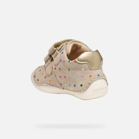 Velcro shoes TUTIM BABY Beige/Light Gold - image number 3 | GEOX