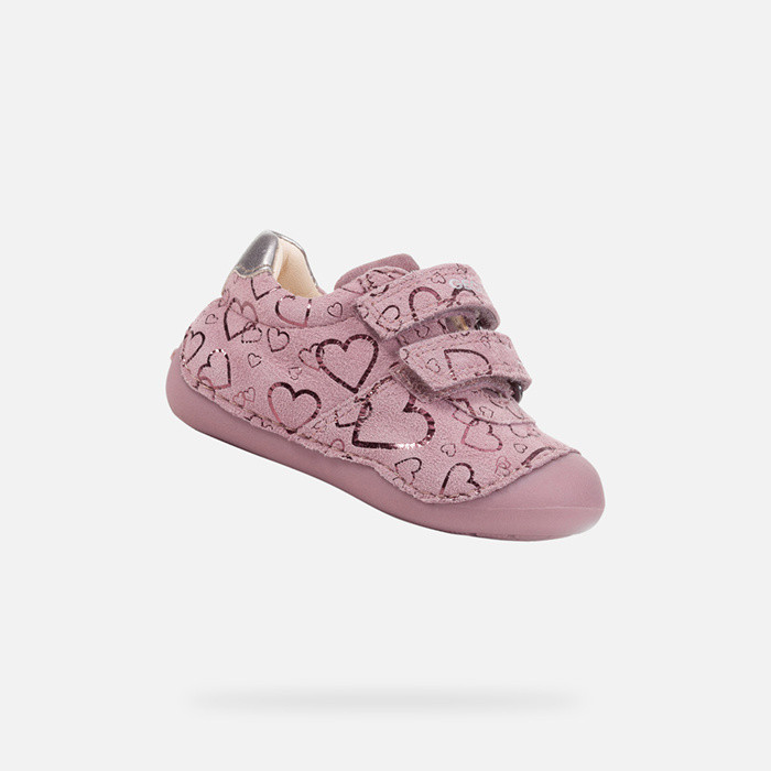 Low top sneakers TUTIM TODDLER Dark Pink/Silver | GEOX