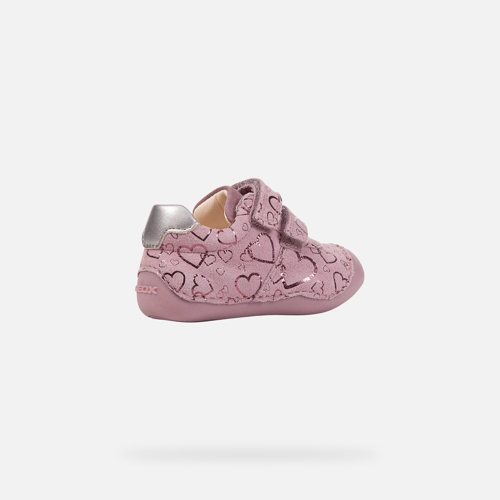 GEOX Tutim Baby Girl Dark Pink silver Size 19