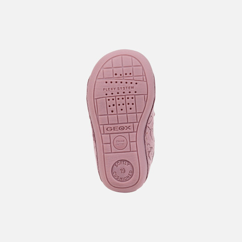 Low Top Sneakers TUTIM BABY Dark Pink/Silver - image number 6 | GEOX