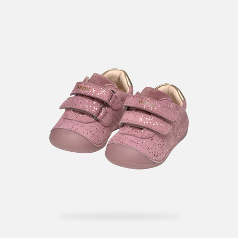 Velcro shoes TUTIM BABY Pink/Platinum - image number 7 | GEOX