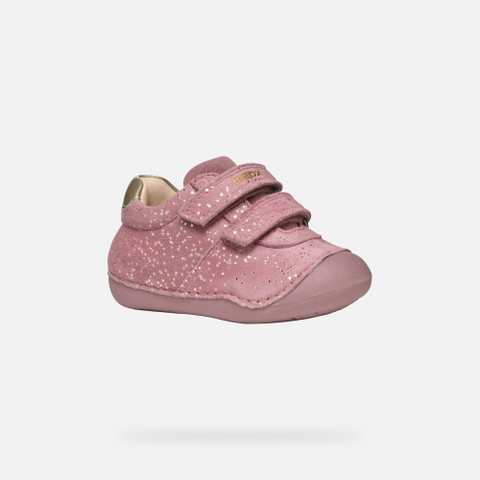 Velcro shoes TUTIM BABY Pink/Platinum - image number 2 | GEOX