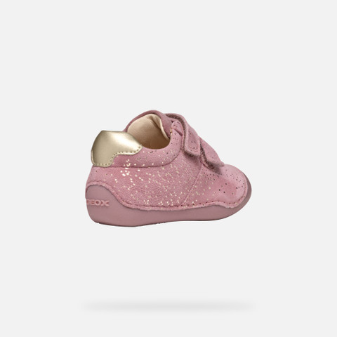 Velcro shoes TUTIM BABY Pink/Platinum - image number 4 | GEOX