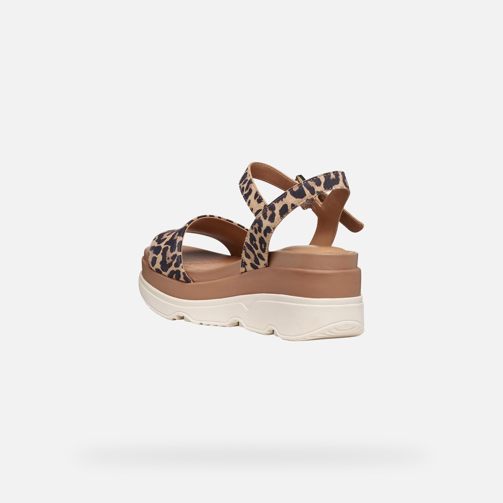 Sandales l&eacute;opard GARDENIA FEMME Cuir - image number 3 | GEOX