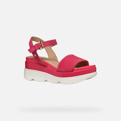 Platform sandals GARDENIA WOMAN Coral - image number 2 | GEOX