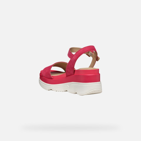 Platform sandals GARDENIA WOMAN Coral - image number 3 | GEOX