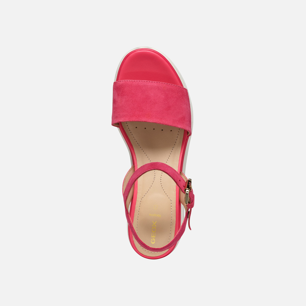Platform sandals GARDENIA WOMAN Coral - image number 5 | GEOX