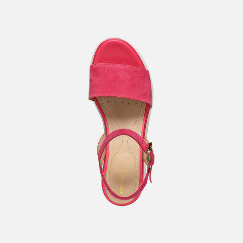 Platform sandals GARDENIA WOMAN Coral - image number 5 | GEOX