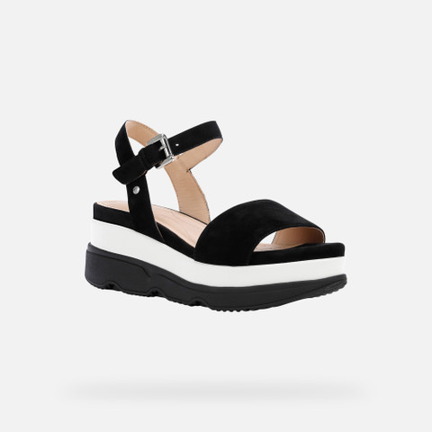 Platform sandals GARDENIA WOMAN Black - image number 2 | GEOX